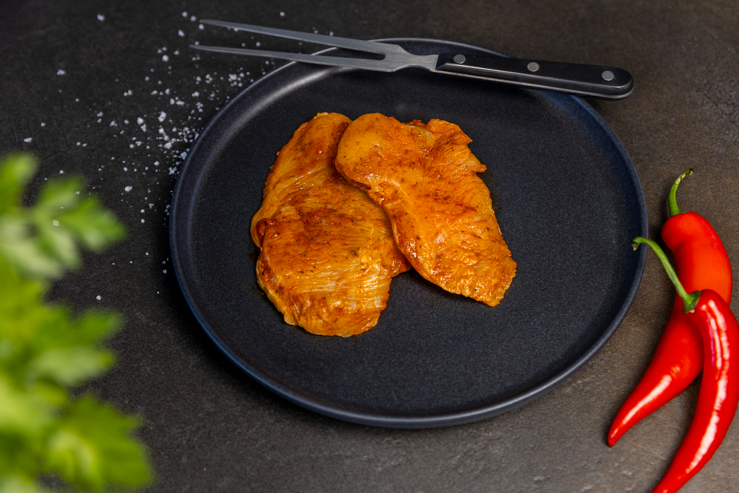 Bio Putenbruststeaks in Paprika-Marinade