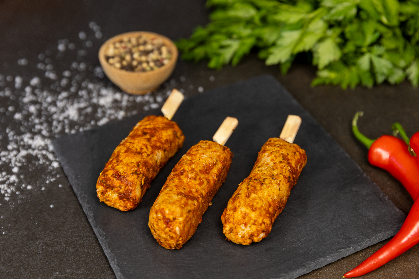 Bio Geflügel Cevapcici, gegart & mariniert