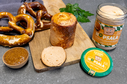 Hopsala Bio Geflügel Leberkäse im Glas 380g