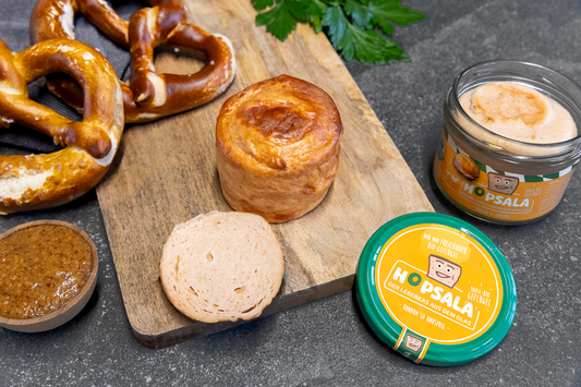 Hopsala Bio Geflügel Leberkäse im Glas 200g
