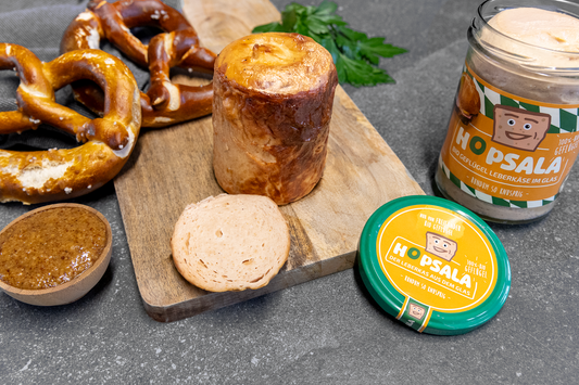 Hopsala Bio Geflügel Leberkäse im Glas 380g
