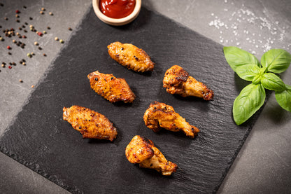 Bio-Hähnchenflügelkeulen – Hot Wings, mariniert