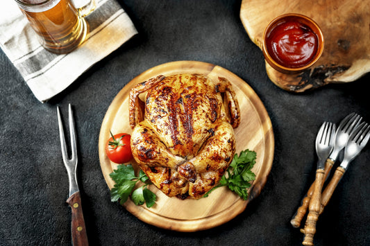 Bio Grillhähnchen ganz, gewürzt